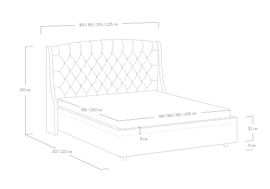Кровать Diamant